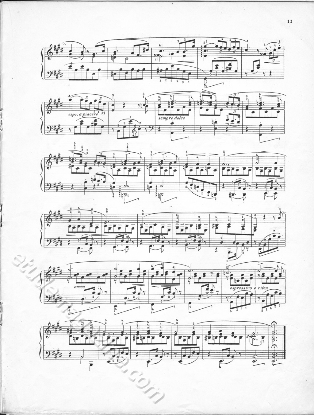 Consolation No. 5. Franz Liszt.