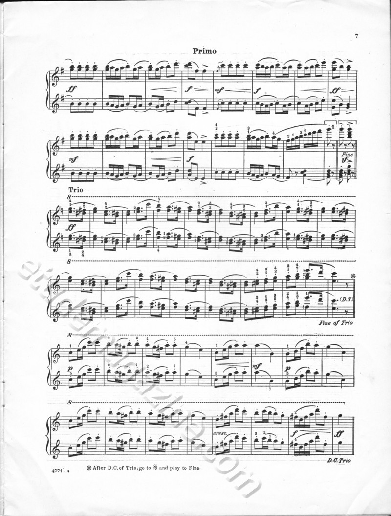 At Full Tilt. Polka Brillante. A van Raalte, Arr. by Preston Ware Orem