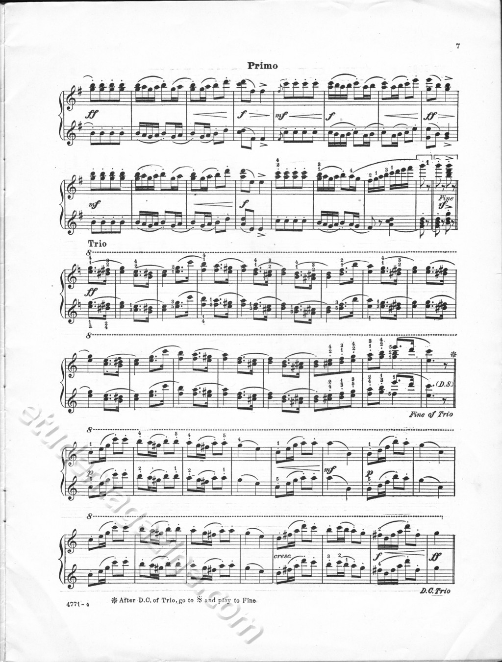 At Full Tilt. Polka Brillante. A van Raalte, Arr. by Preston Ware Orem