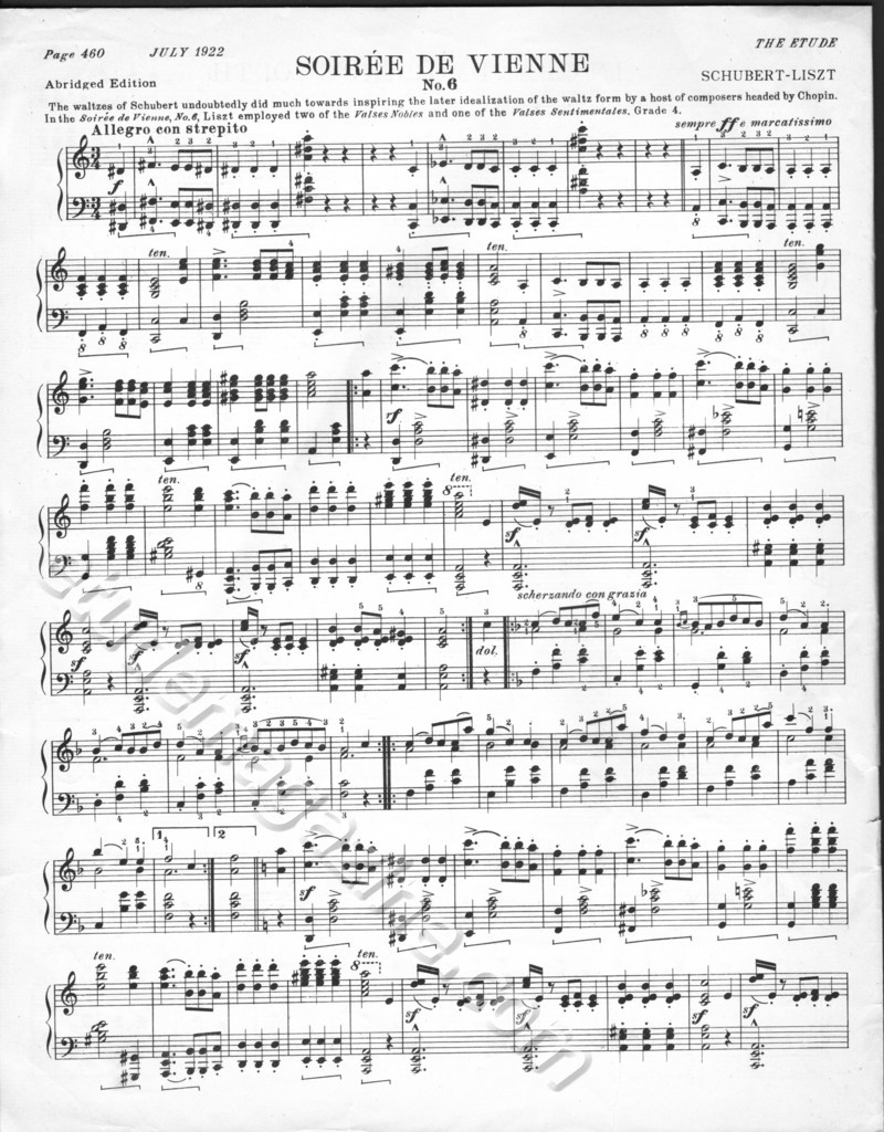 Soirée de Vienne, No. 6. Schubert-Liszt.