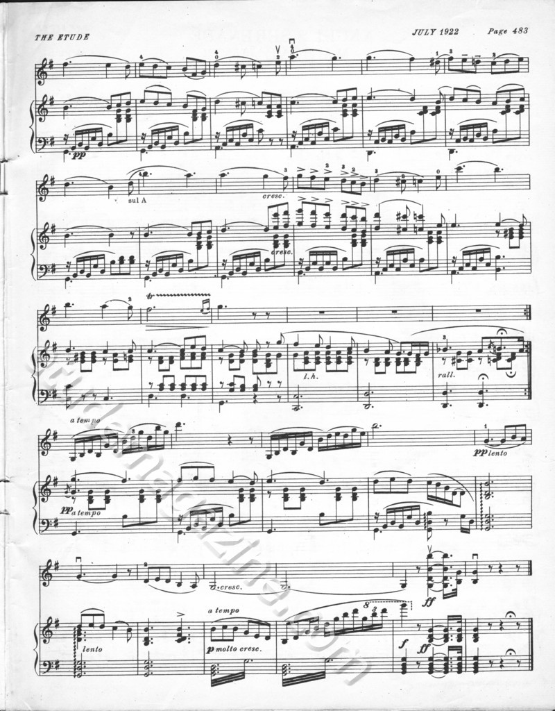 Angel's Serenade (La Serenata). G. Braga (Transcription by Arthur Hartman)