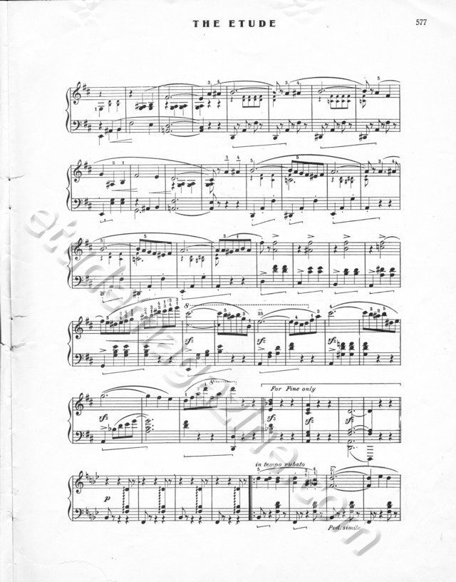 Castagnette. Constantin Sternberg, Op. 56, No. 5