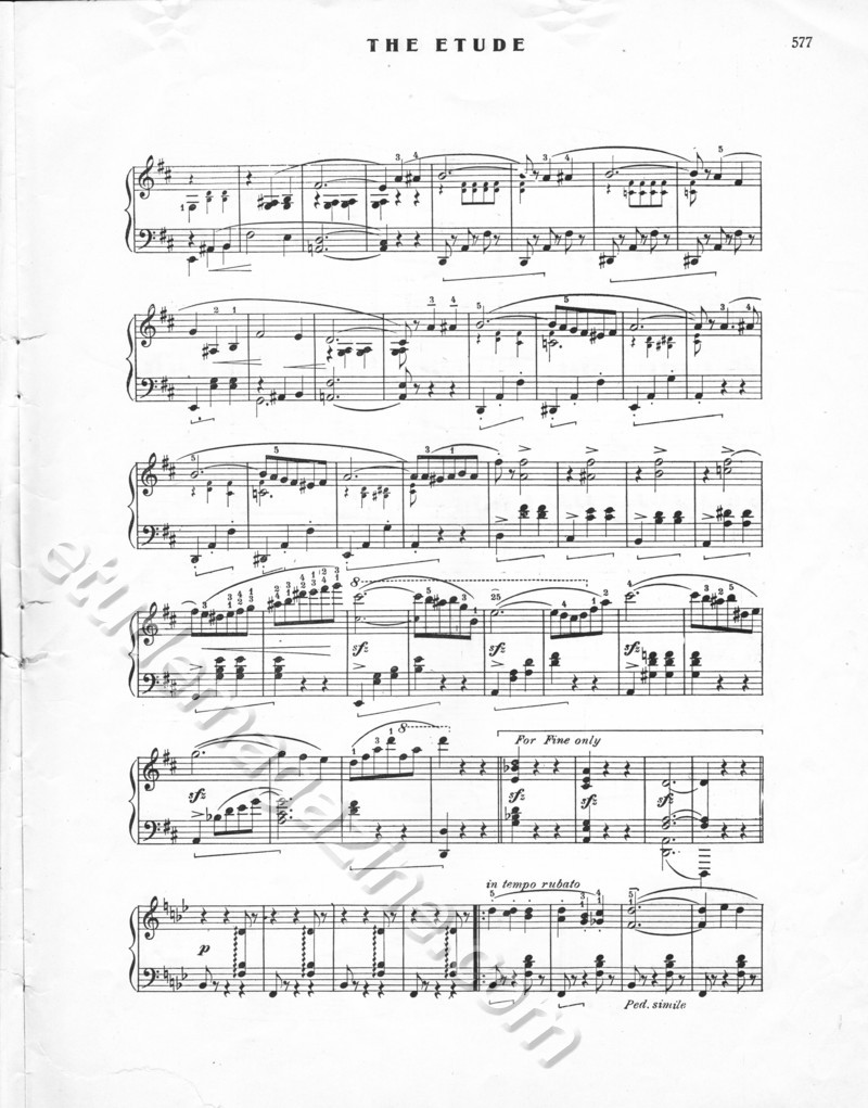 Castagnette. Constantin Sternberg, Op. 56, No. 5