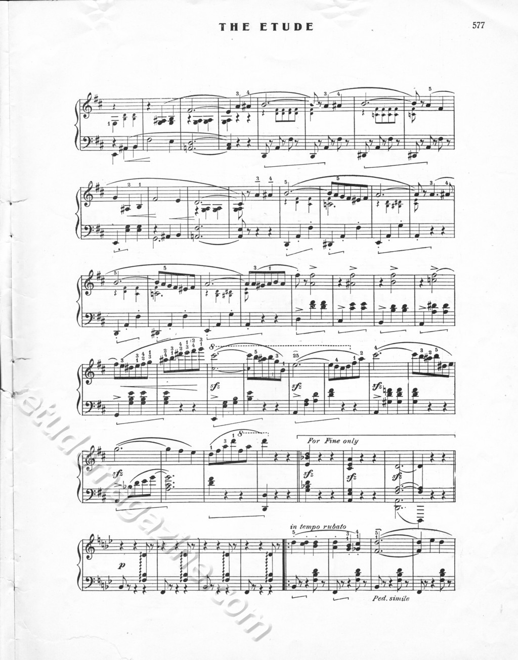 Castagnette. Constantin Sternberg, Op. 56, No. 5