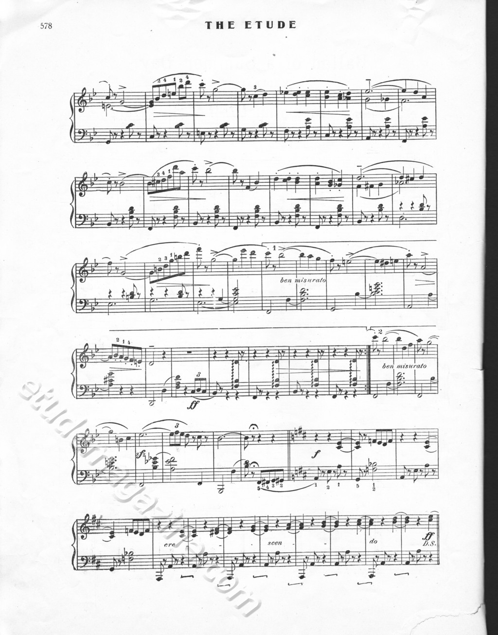 Castagnette. Constantin Sternberg, Op. 56, No. 5