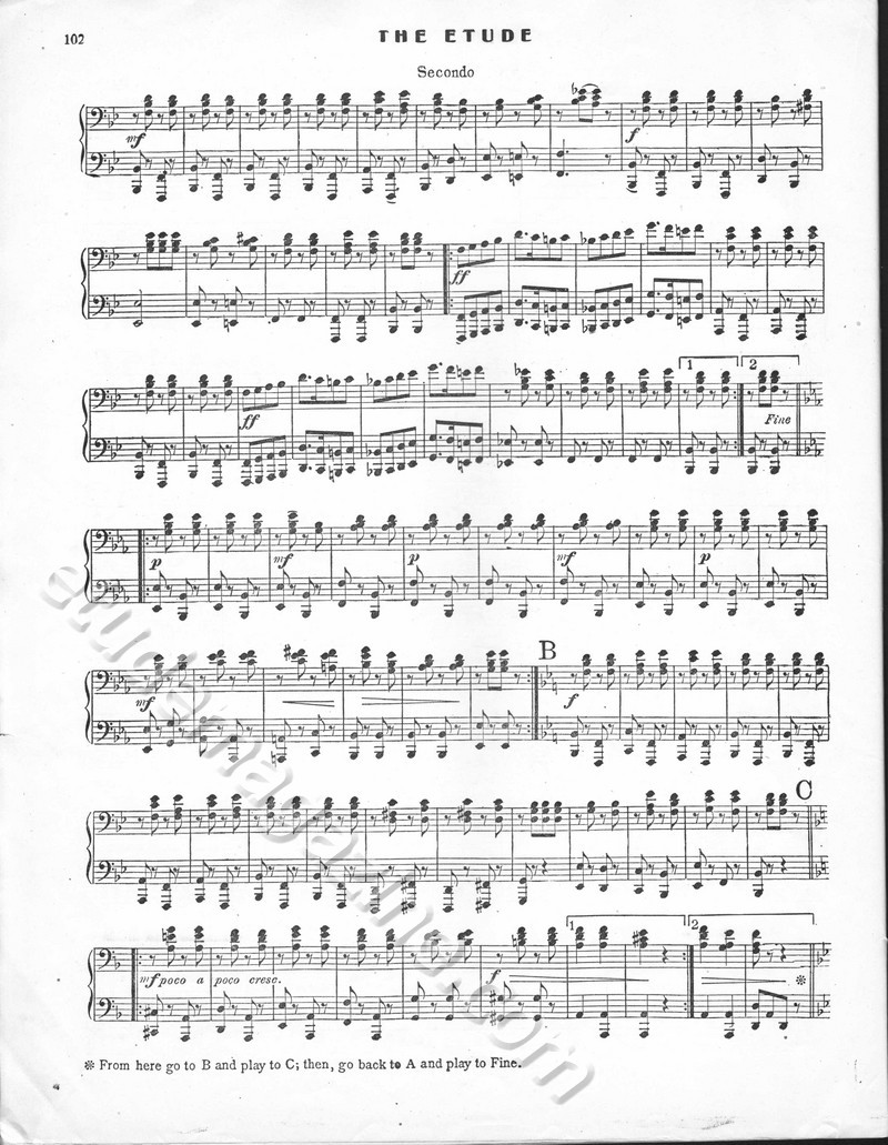 La Chasse aux Gazelles. A. Calvini, Op. 11