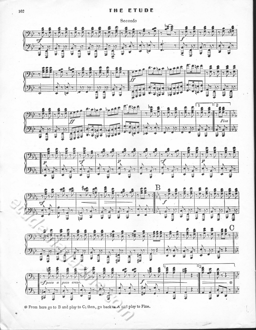 La Chasse aux Gazelles. A. Calvini, Op. 11