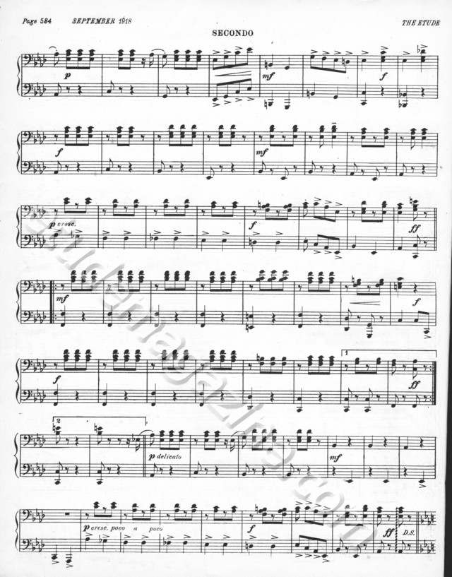 Shooting Stars Galop (4-Hand Piano). Eduard Holst.