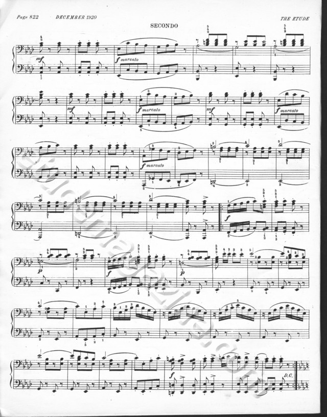 Enchanted Moments (Polka Caprice), for piano 4-hands. Adam Geibel.