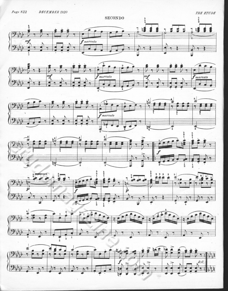 Enchanted Moments (Polka Caprice), for piano 4-hands. Adam Geibel.