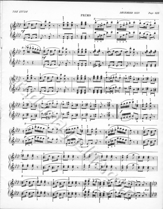 Enchanted Moments (Polka Caprice), for piano 4-hands. Adam Geibel.