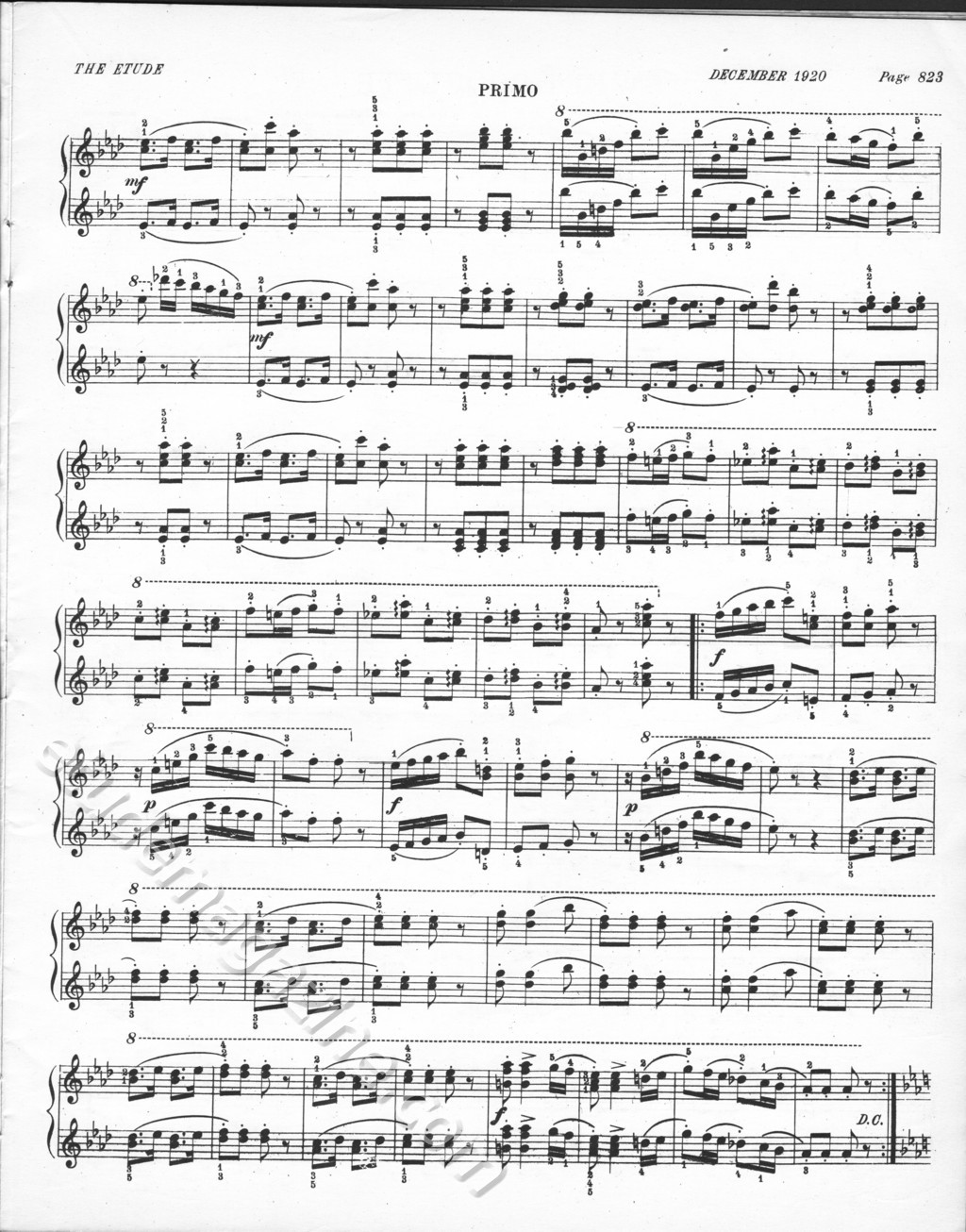 Enchanted Moments (Polka Caprice), for piano 4-hands. Adam Geibel.