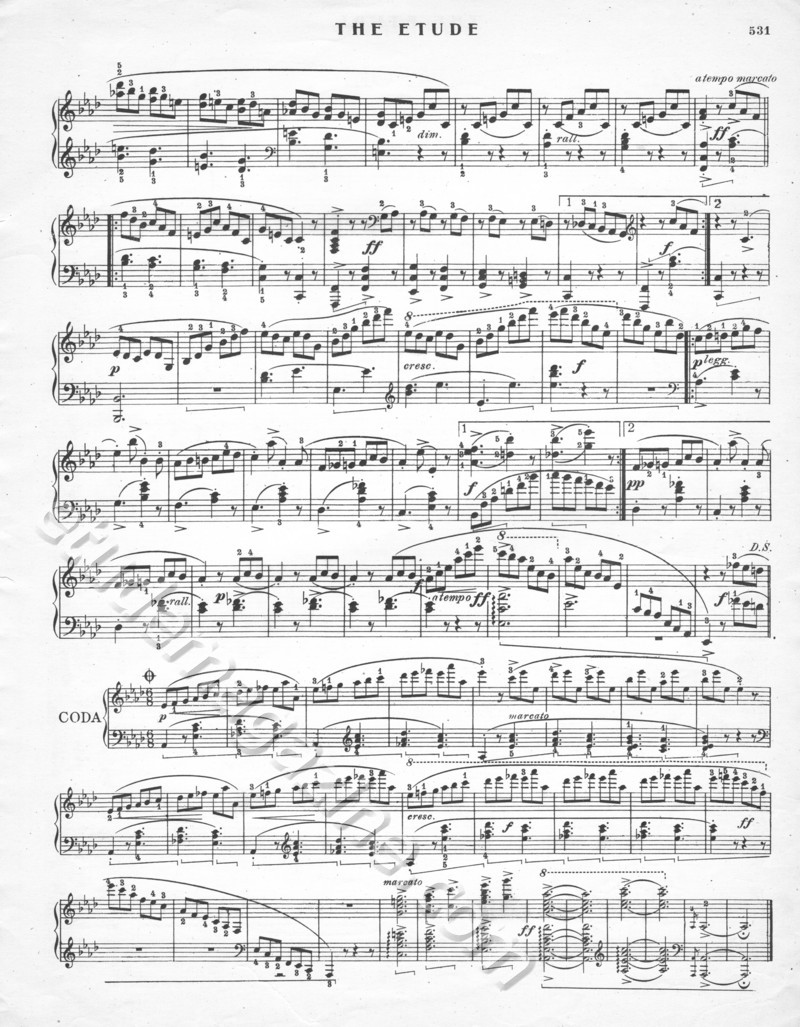 First Tarentelle In A Flat. S.B. Mills, Op. 13