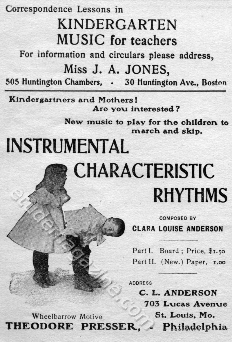 INSTRUMENTAL CHARACTERISTIC RHYTHMS Composed By CLARA LOUISE ANDERSON