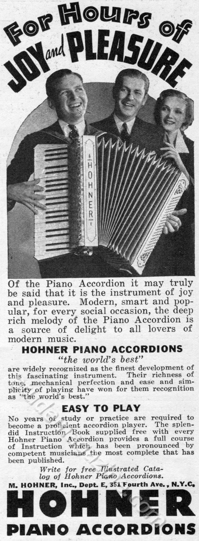 Hohner Piano Accordians