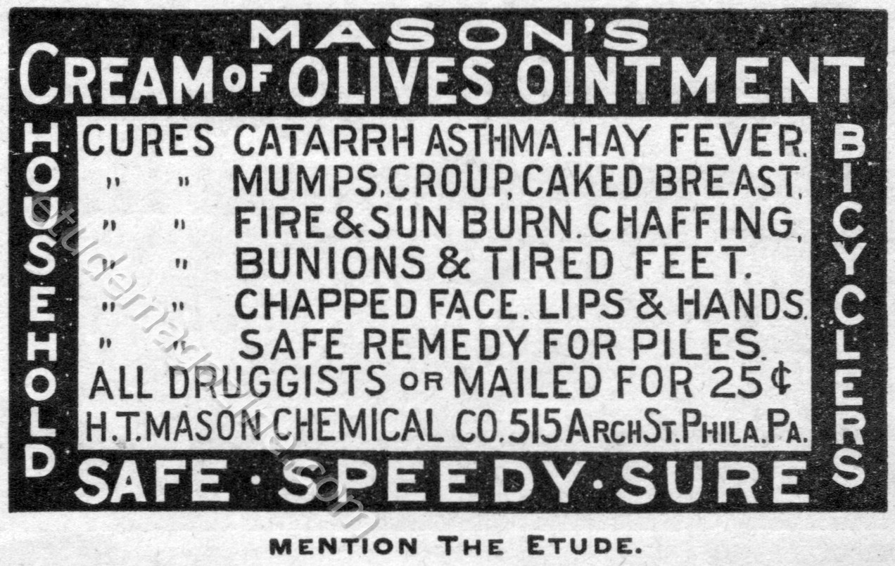 Mason's Cream of Olives Ointment