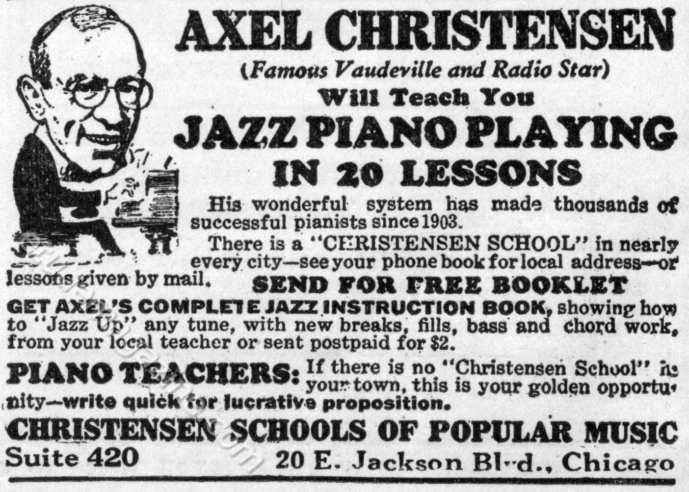 Axel Christensen Will Teach You Jazz Piano Playing