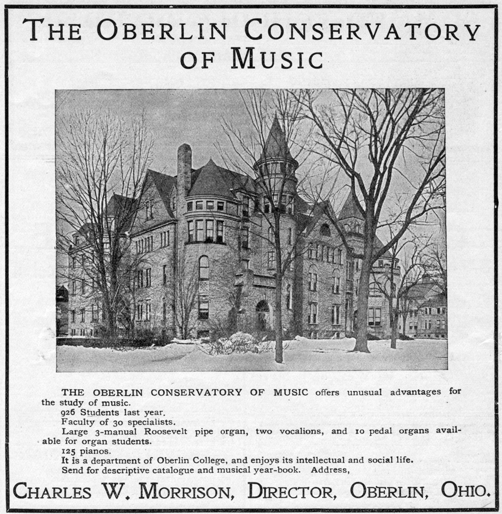 The Oberlin Conservatory Of Music - "The Etude" Music Magazine, March, 1906