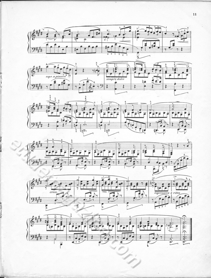 Consolation No. 5. Franz Liszt.