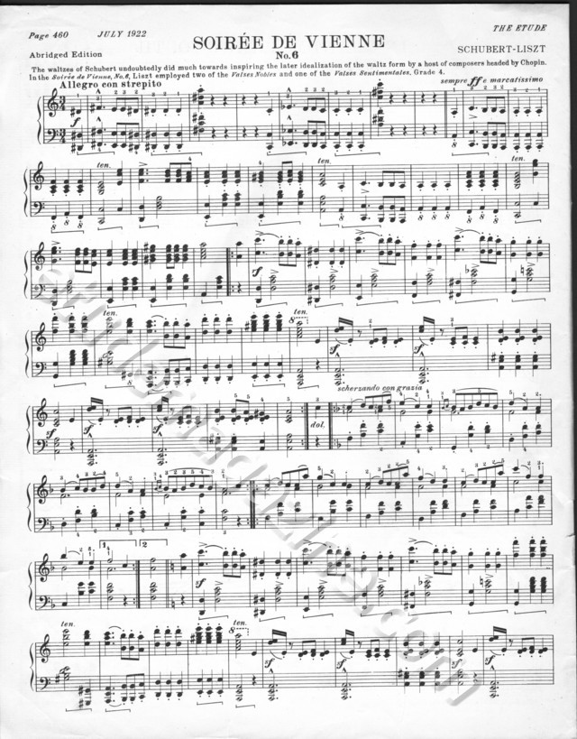 Soirée de Vienne, No. 6. Schubert-Liszt.