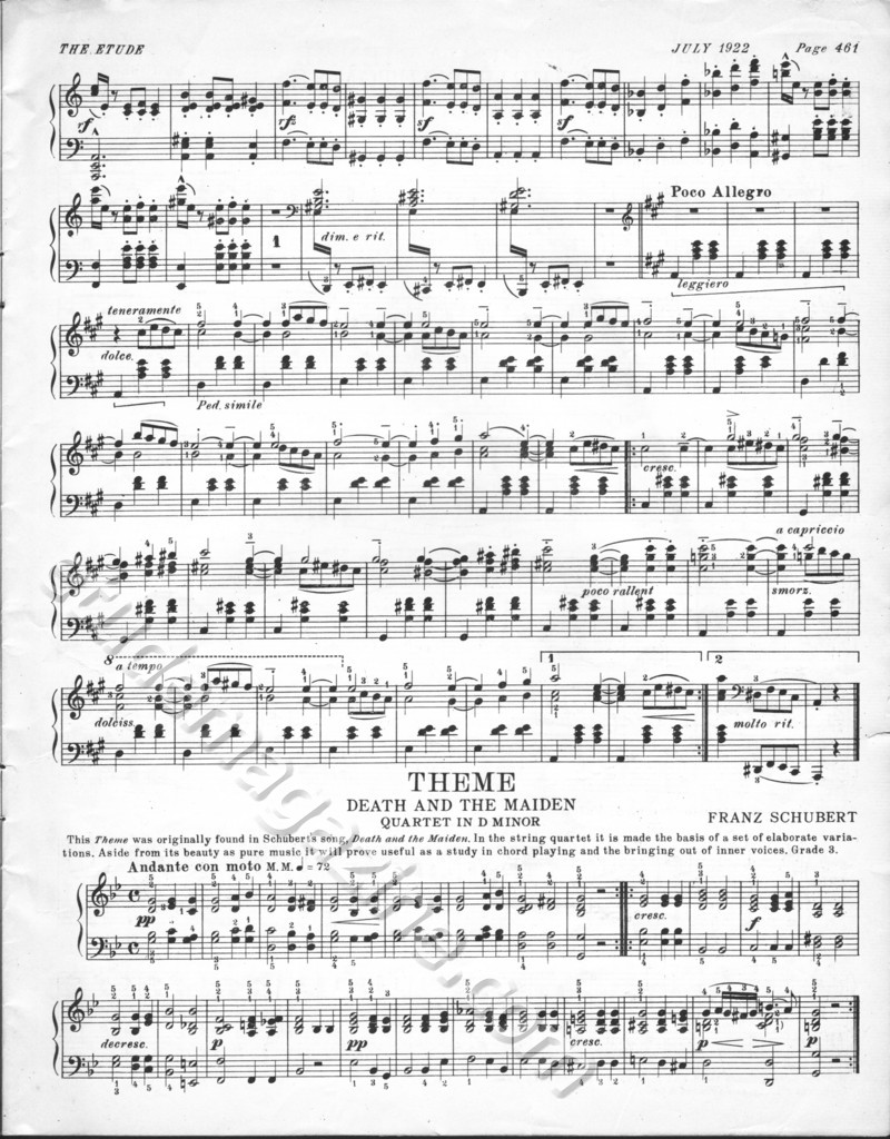 Soirée de Vienne, No. 6. Schubert-Liszt. Theme from Death and the Maiden, Schubert.