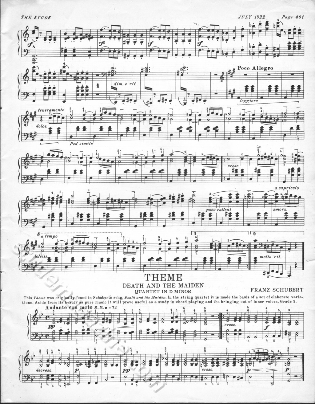 Soirée de Vienne, No. 6. Schubert-Liszt. Theme from Death and the Maiden, Schubert.