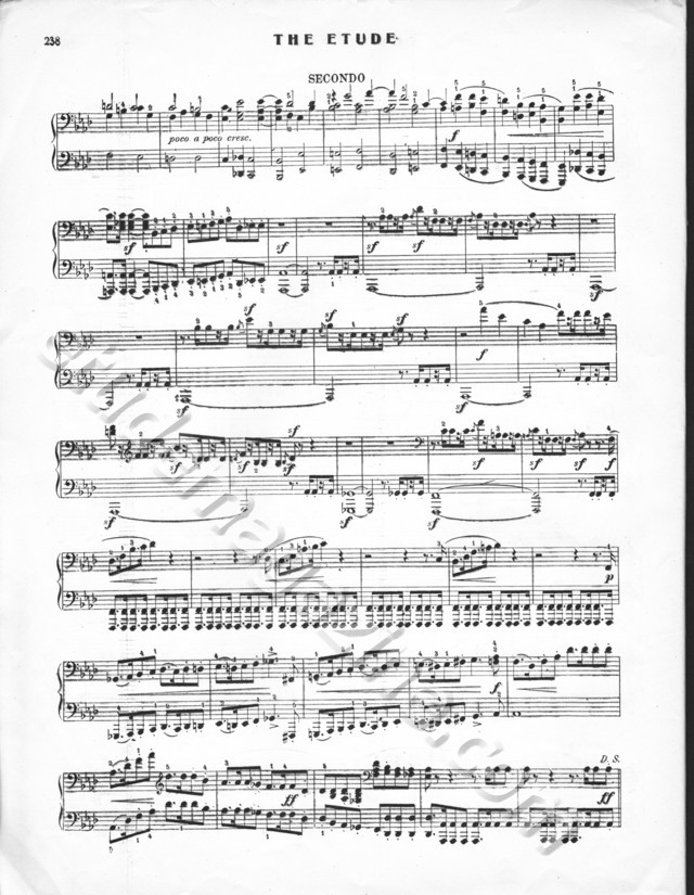 Finale, Etude Symphonique. R. Schumann, Op. 13 (4-Hand Arrangement)