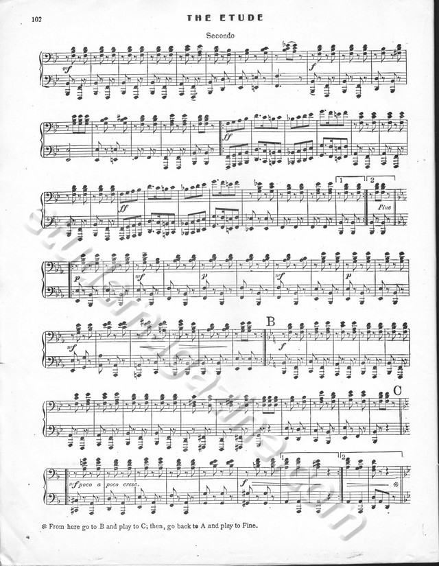 La Chasse aux Gazelles. A. Calvini, Op. 11