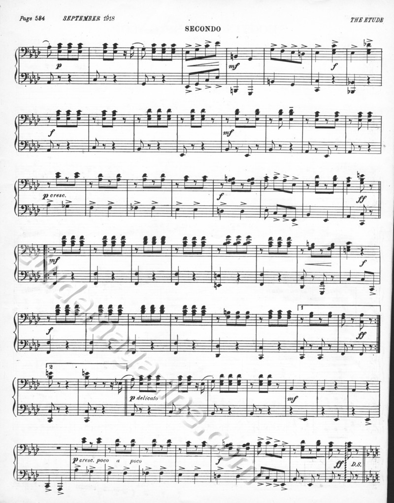 Shooting Stars Galop (4-Hand Piano). Eduard Holst.