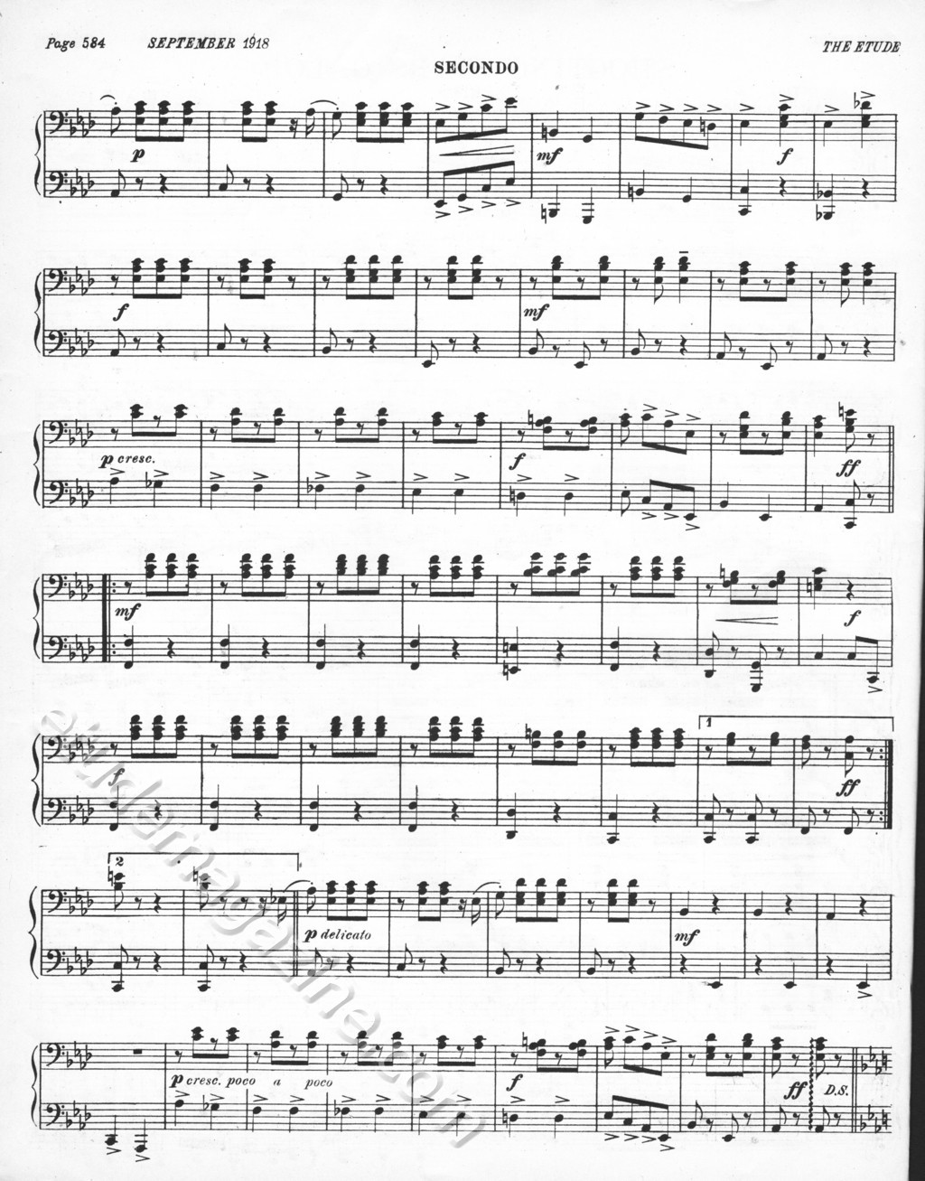 Shooting Stars Galop (4-Hand Piano). Eduard Holst.