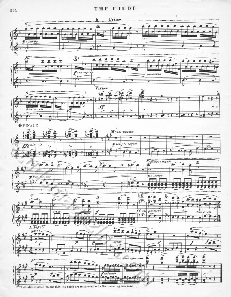 Napoli (Tarentella-Fantasia). Piano 4-Hands. Henry Parker.
