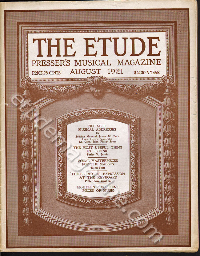 August, 1921
