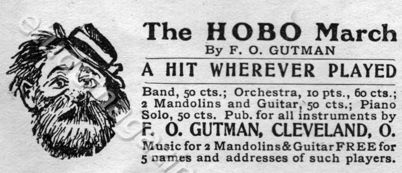 The HOBO March By F.O. Gutman. A HIT WHEREVER PLAYED