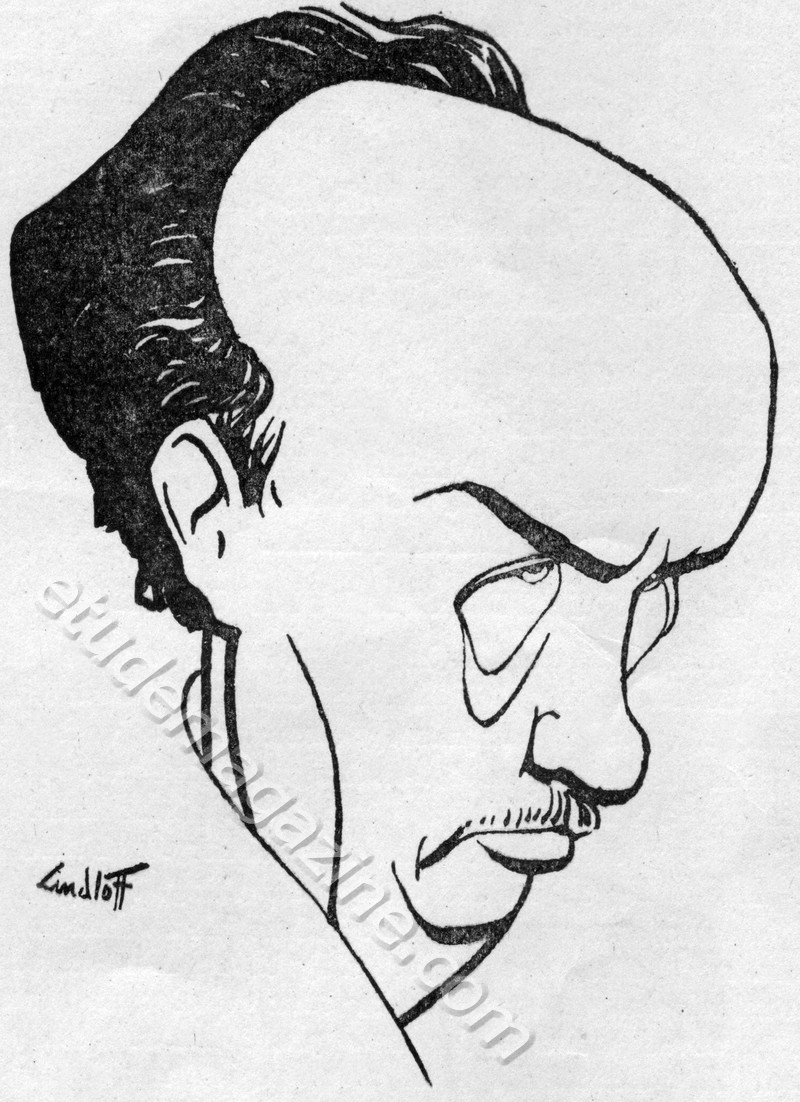 Caricature of Strauss