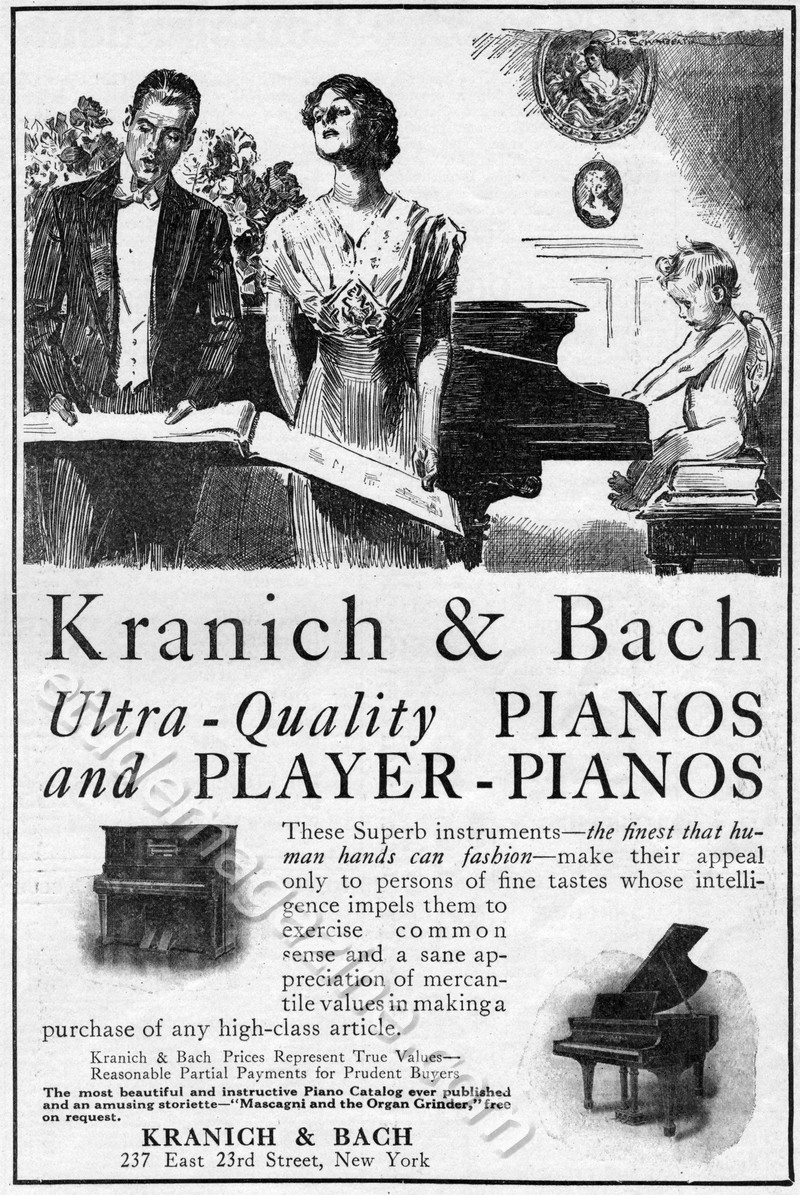 Kranich & Bach Ultra-Quality PIANOS and PLAYER-PIANOS