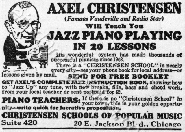 Axel Christensen Will Teach You Jazz Piano Playing