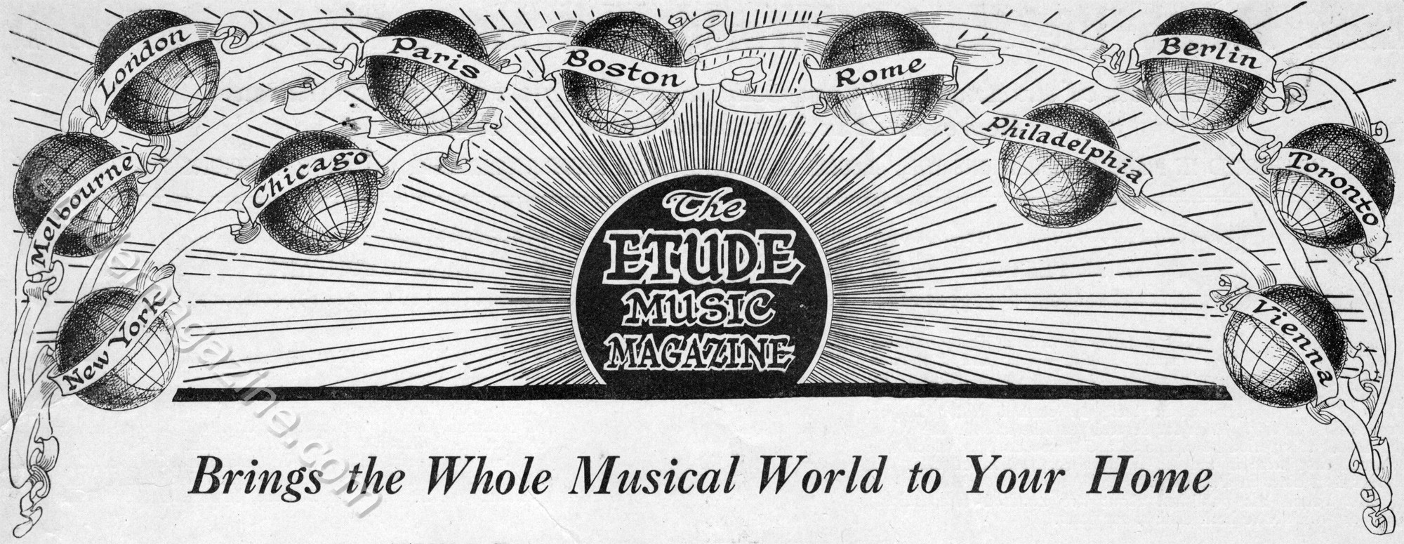 The Etude Music Magazine Brings the Whole Musical World Into Your Home